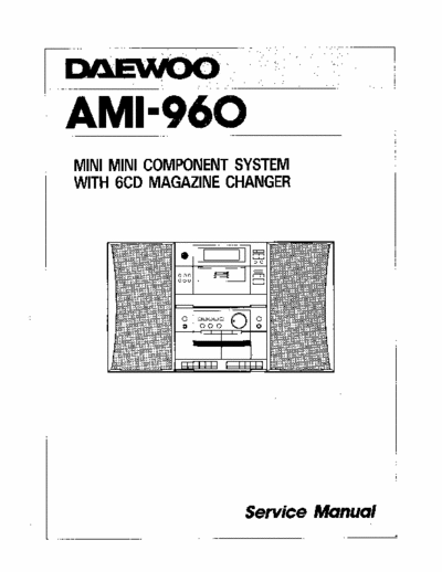 Daewoo AMI960 DAEWOO AMI960 mini component system with 6CD magazine changer